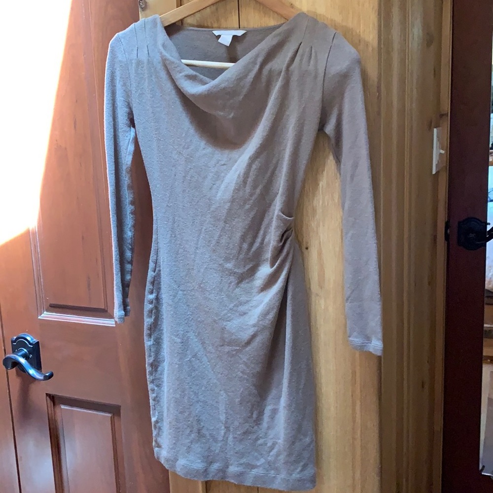 Banana Republic Wool Blend Bodycon Long Sleeve Dress